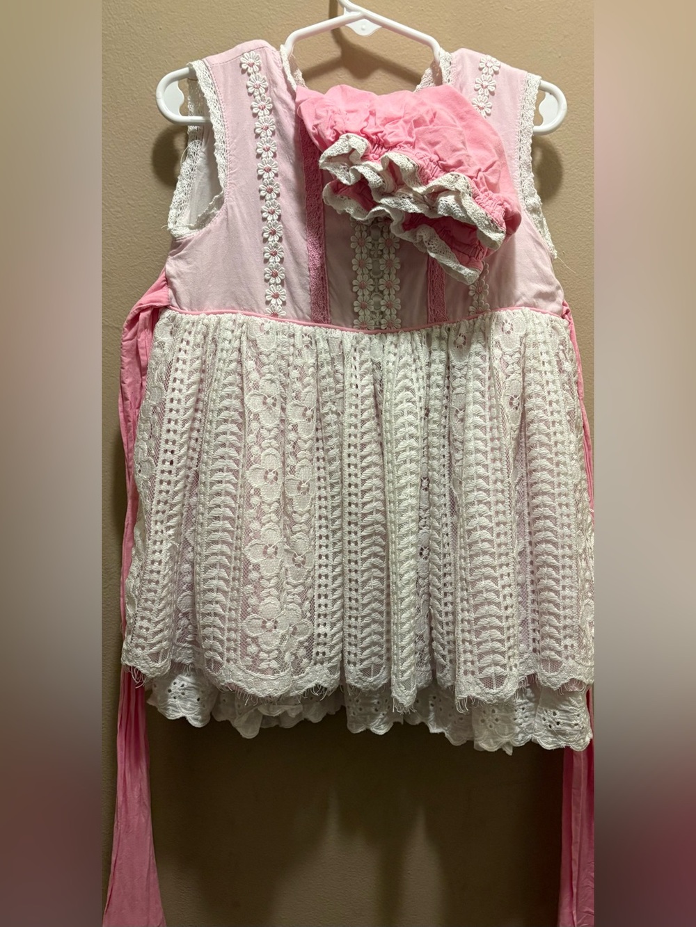 Love + Grow girls size 5 year pink daisy set